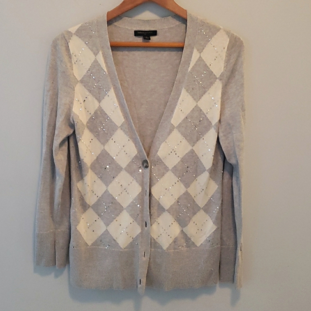 Banana Republic, M, Argyle Cardigan